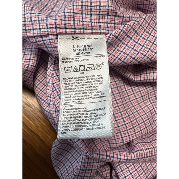 Banana Republic Mens Non-Iron Cotton Standard Fit Button-Down Shirt  Size L - Picture 6 of 11